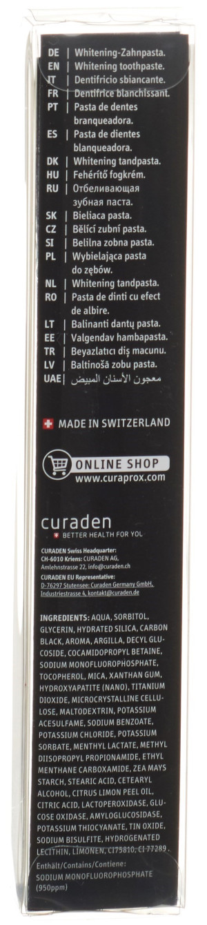 Curaprox Black Is White Zahnpasta - 90ml