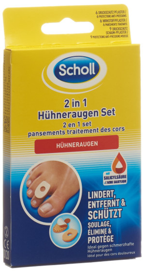 Scholl 2 in 1 Hühneraugen Set