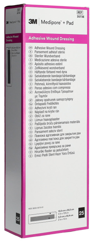 3M Medipore Pad 10cm x 35cm - 25 Stk. à 5 x 30cm