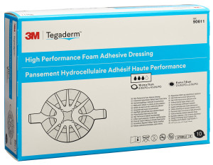 3M Tegaderm Foam Adhesive, oval - 6 x 7.6cm - 10 Stk.