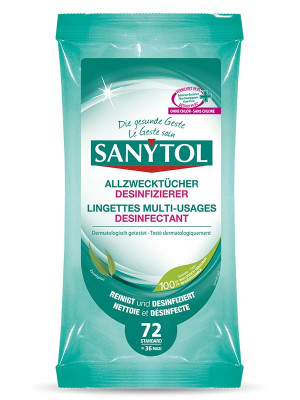 Sanytol Allzwecktücher Desinfizierer - 72 Stk.