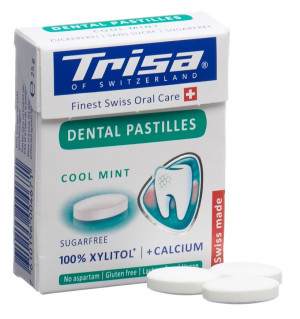 Trisa Dental Pastilles Cool mint Xylit Lutschtabletten - 25g