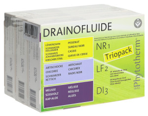 Phytoderm - Drainofluide - Ampullenkur zum Entschlacken und Fitsein 3 x 20 Ampullen