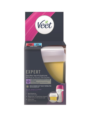 Veet Easy Wax - Elektrisches Sensitiv Roll-On-System - Nachfüll-Wachspatrone - 50ml