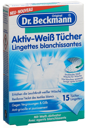 Dr. Beckmann Aktiv-Weiss Tücher - 15 Stk.