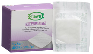 Flawa Solvaline N Kompressen 5 x 5cm steril - 20 Stk.