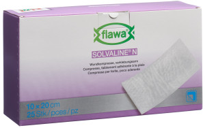 Flawa Solvaline N Kompressen 10 x 20 cm steril - 25 Stk.