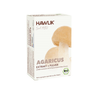 Hawlik Bio Agaricus Extrakt + Pulver Kapseln - 60 Stk.
