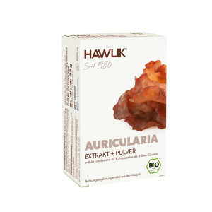 Hawlik Bio Auricularia Extrakt + Pulver Kapseln - 60 Stk.