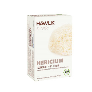 Hawlik Bio Hericium Extrakt + Pulver Kapseln - 60 Stk.