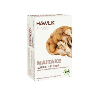 Hawlik Bio Maitake Extrakt + Pulver Kapseln - 60 Stk.