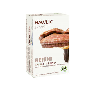 Hawlik Bio Reishi Extrakt + Pulver Kapseln - 60 Stk.