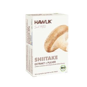 Hawlik Bio Shiitake Extrakt + Pulver Kapseln - 60 Stk.