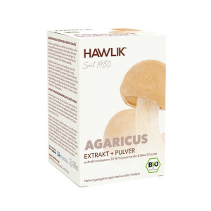 Hawlik Bio Agaricus Extrakt + Pulver Kapseln - 120 Stk.