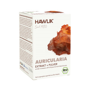 Hawlik Bio Auricularia Extrakt + Pulver Kapseln - 120 Stk.
