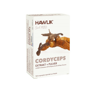 Hawlik Bio Cordyceps Extrakt + Pulver Kapseln - 60 Stk.