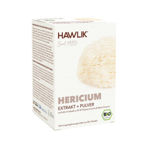 Hawlik Bio Hericium Extrakt + Pulver Kapseln - 120 Stk.