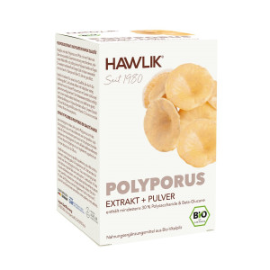 Hawlik Bio Polyporus Extrakt + Pulver Kapseln - 120 Stk.