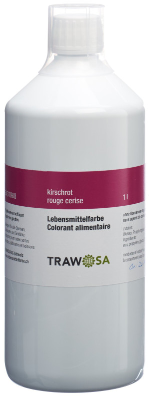 Trawosa Lebensmittelfarbstoff kirschrot - 1000ml