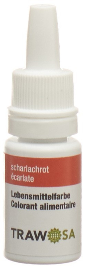 Trawosa Lebensmittelfarbstoff scharlachrot - 10ml