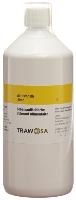 Trawosa Lebensmittelfarbstoff zitronengelb - 1000ml