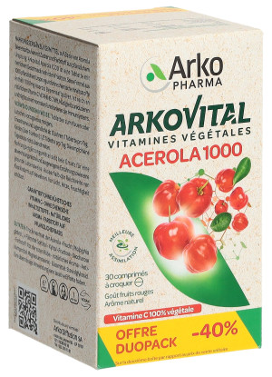 Arkovital Acerola Tabletten 1000 mg Duo - 2 x 30 Stk.