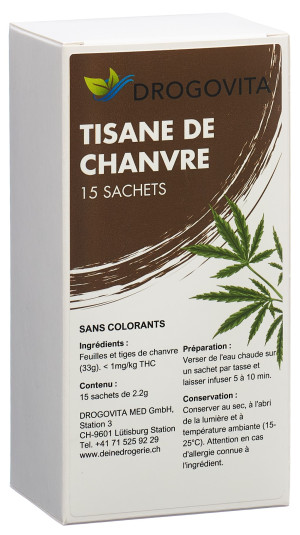 Drogovita Hanftee - 15 Filterbeutel à 2.2g