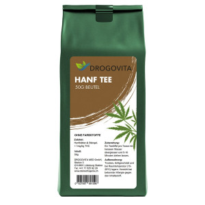 Drogovita Hanftee Blätter & Stengel geschnitten - 50g