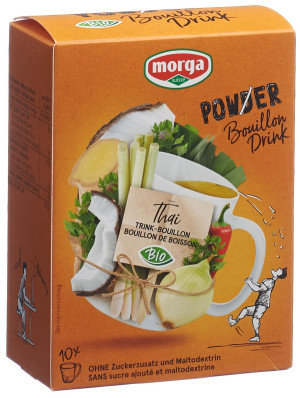 Morga Power Powder Bouillon Drink Bio Thai - 10 x 4g