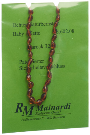 Mainardi Bernstein Barock Sicherheitsverschluss 32cm - 1 Stk.