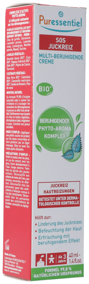 Puressentiel SOS Juckreiz Multi Beruhigende Creme Bio - 40ml
