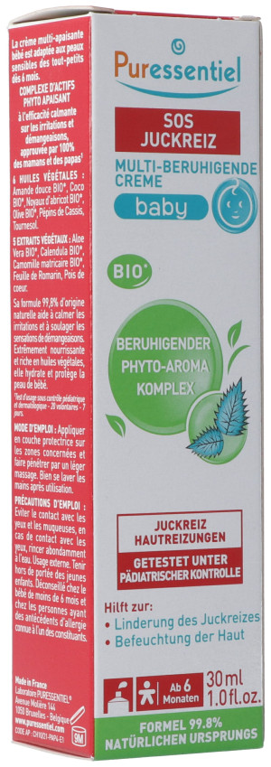 Puressentiel SOS Juckreiz Beruhigende Creme Baby Bio - 30ml