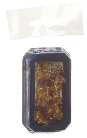 Amberstyle Bernstein 36cm citrin cognac Karabiner - 1 Stk.