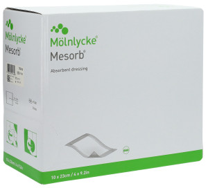 Mesorb Absorbierender Saugverband - 10cm x 23cm - 50 Stk.