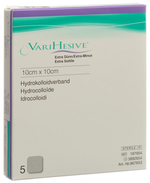 Varihesive Verband exra dünn - 5 Stk. à 10cm x 10cm