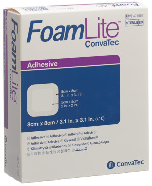Foam Lite Convatec Silikom-Schaum 8 x 8cm - 10 Stk.