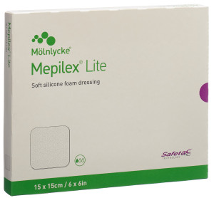 Mepilex Lite Absorptionsverband 15x15cm - 5 Stk.