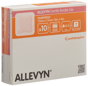 Allevyn Gentle Border Lite - 10 Stk. à 7.5 x 7.5cm