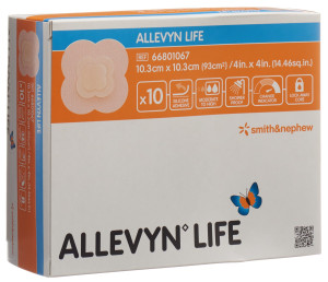 Allevyn Life Silikon-Schaumverband - 10 Stk. à 10.3cm x 10.3cm