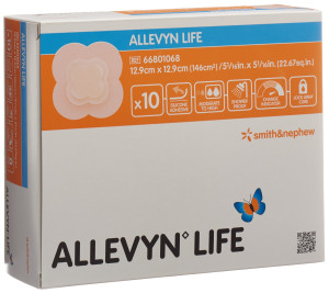Allevyn Life Silikon-Schaumverband - 10 Stk. à 12.9cm x 12.9cm