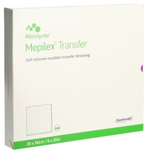 Mepilex Transfer Safetac Wundauflage - 4 Stk. à 20 x 50cm