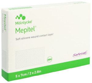 Mepitel Wundauflage - 5 Stk. à 5 x 7cm