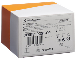 Opsite post OP Folienverband - 6 x 5 Stk. à 6.5cm x 5cm
