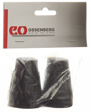 Ossenberg Krückenkapsel 19mm schwarz - 1 Paar