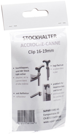 Supair Gehstockhalter mit Reflektor 16-19mm - 1 Paar