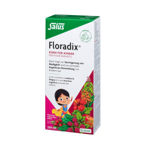 Floradix für Kinder Eisen + Vitamine Eisenergänzung Saft - 250ml