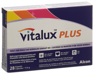 Vitalux Plus mit 10mg Lutein und Omega 3 - 28 Kaps.