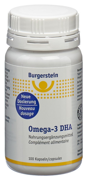 Burgerstein Omega-3 DHA Kapseln - 100 Stk.