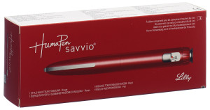 Humapen Savvio Pen für Insulin rot