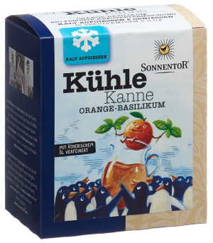 Sonnentor Kühle Kanne Teepyramiden Orange-Basilikum - 16 Stk.